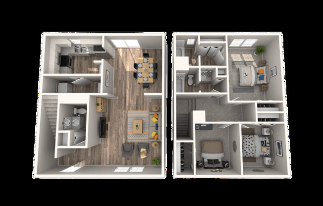 3 beds, 2.5 baths, 1,510 sqft, $1,650, Unit 27-D