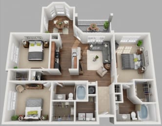 3 beds, 2 baths, 1,386 sqft, $1,855