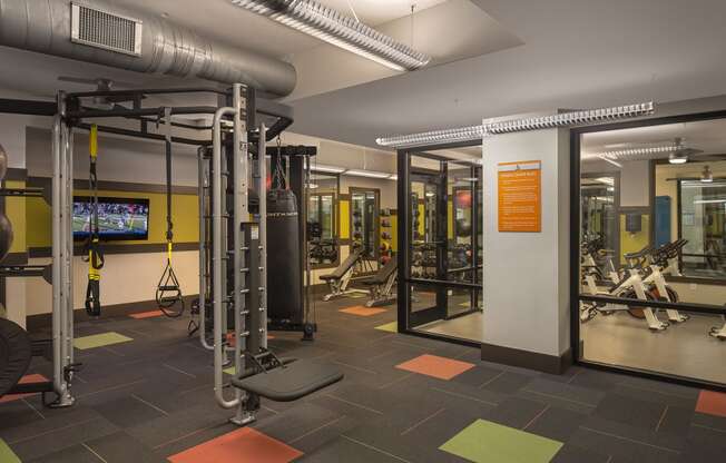Fitness Center With Modern Equipment at The Cliftwood, Sandy Springs, GA