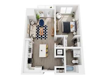 1 bed, 1 bath, 756 sqft, $1,664