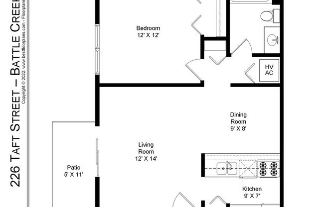 1 bed, 1 bath, 698 sqft, $799, Unit 07-21