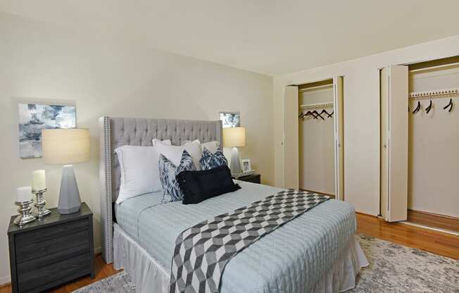 Master bedroom with large closet at Hyde Park Apartments*, Essex