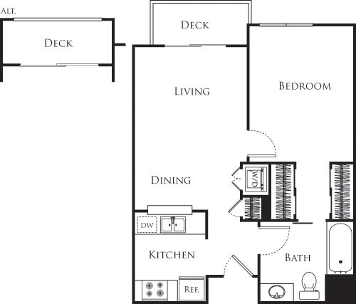 1 bed, 1 bath, 580 sqft, $2,604, Unit 422