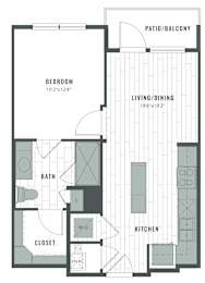 1 bed, 1 bath, 591 sqft, $1,310