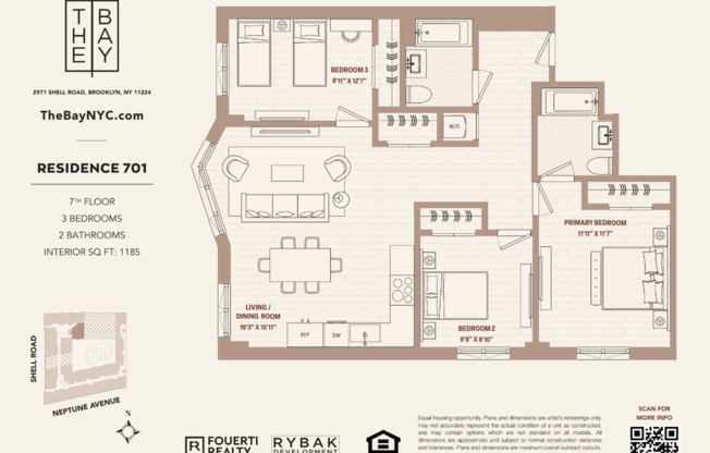 3 beds, 2 baths, $5,250, Unit APT. 701
