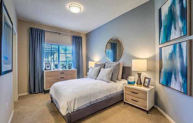 Lavish Bedroom at The Villas at Towngate, California