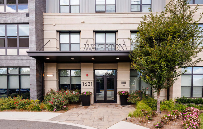 The front of a building with the number 1631 on it.