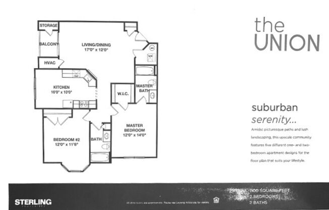 2 beds, 2 baths, 1,100 sqft, $2,800, Unit 500-103