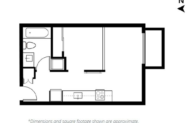 1 bed, 1 bath, 438 sqft, $1,715, Unit 516