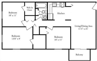 3 beds, 1 bath, 946 sqft, $2,423