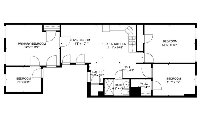 4 beds, 1 bath, 3,300 sqft, $3,800