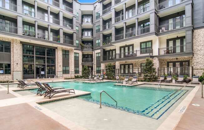 Courthouse Pool at The Alastair at Aria Village Apartment Homes in Sandy Springs, Georgia, GA