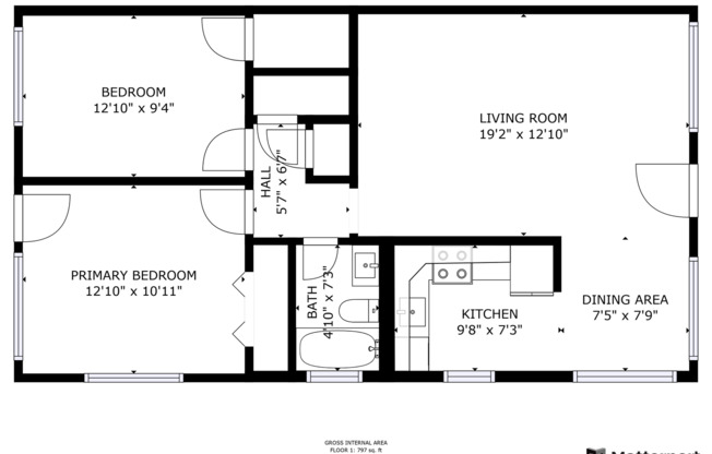 2 beds, 1 bath, 797 sqft, $5,000, Unit 421 12th Ave South