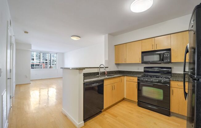 Spacious 1BR + Parking and Building Amenities at Capitol Hill Tower, Navy Yard DC