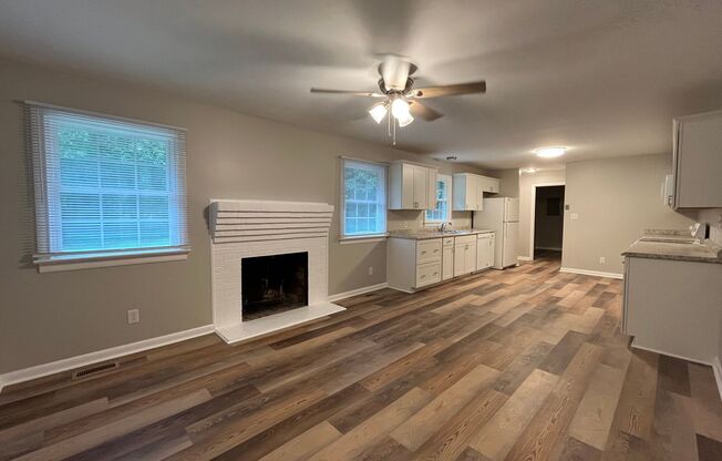 Ranch-Style 3BD, 2BA North Raleigh Home with Privacy Fence Backyard (Partial) and 1-Car Garage
