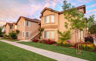 Apartment Home Building with Landscaping