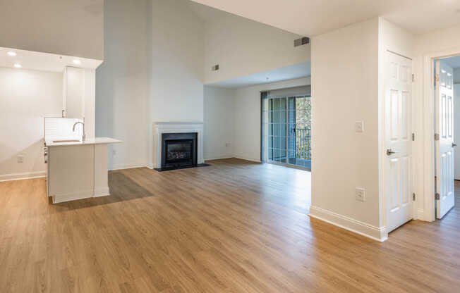 Living Room with Fireplace and Hard Surface Flooring