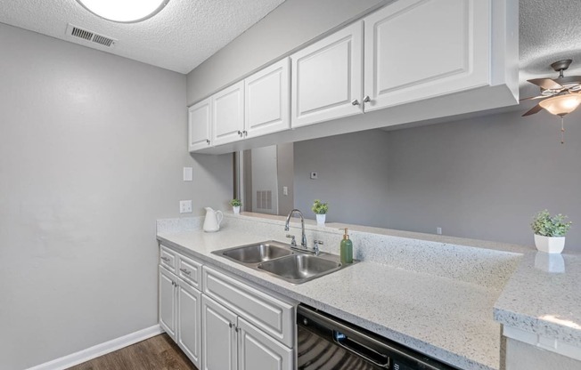 Kitchen with White Cabinetry