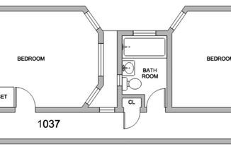 2 beds, 1 bath, $3,900, Unit 1037 Sanchez Street