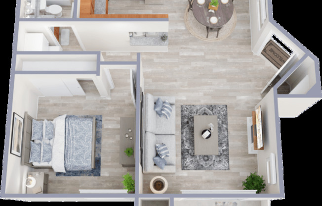 1 bed, 1 bath, 710 sqft, $2,378