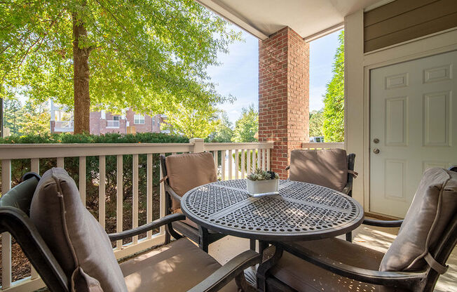 Private Patio at Rose Heights Apartments, Raleigh, NC, 27613