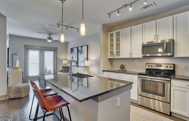 Modern Kitchen with Granite Countertops at Windsor Old Fourth Ward, 30312, GA