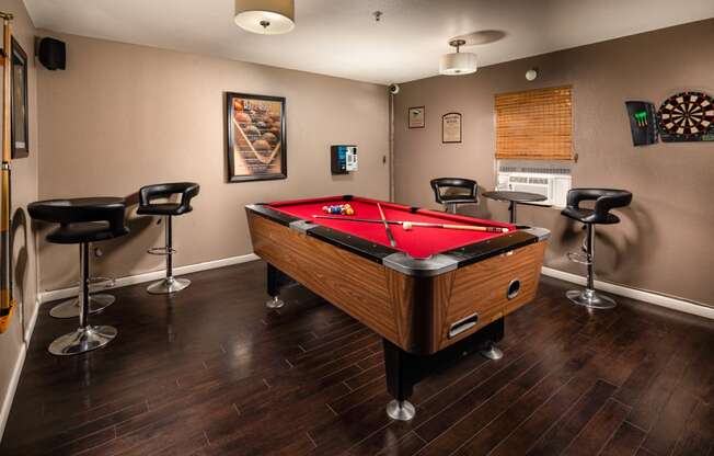 Billiard Room at Renaissance Terrace, Long Beach, CA