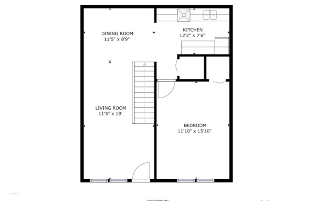 2 beds, 1 bath, 1,115 sqft, $1,150, Unit 2597-1U