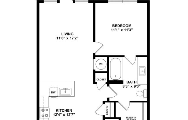 1 bed, 1 bath, 675 sqft, $1,419
