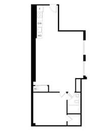 1 bed, 1 bath, 870 sqft, $2,113