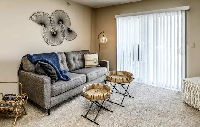 Modern Living Room at The Falgrove, Omaha, NE, 68137