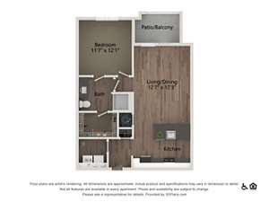1 bed, 1 bath, 753 sqft, $1,450