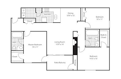 3 beds, 2 baths, 1,289 sqft, $1,844