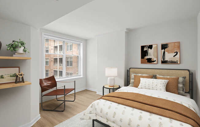 Bedroom with Hard Surface Flooring
