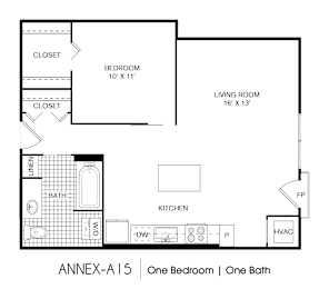 1 bed, 1 bath, 696 sqft, $1,364