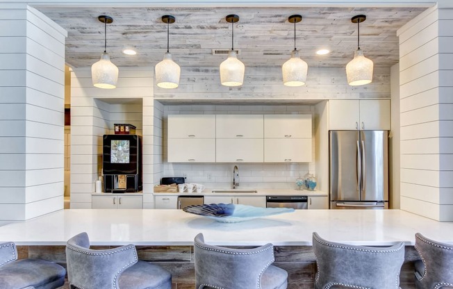 Resident Lounge Kitchen at The Bluestone Apartments, Bluffton, South Carolina