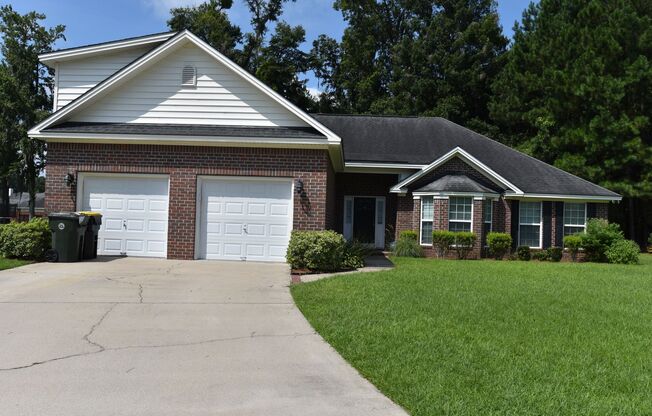 Single family home with large fenced in backyard