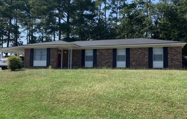 Located in McDuffie Woods Subdivision Available Now