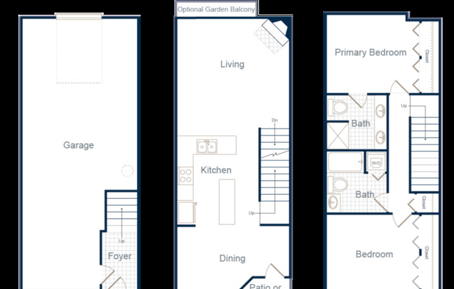 2 beds, 2 baths, 1,187 sqft, $3,070