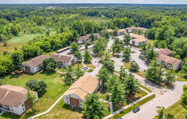Ariel view of Nemoke Trails Apartments