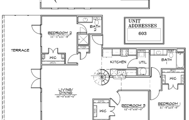 4 beds, 2 baths, 1,460 sqft, $4,095, Unit 603