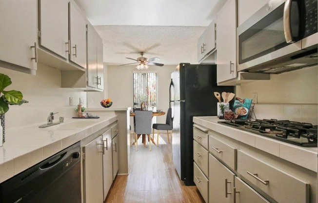 Kitchen2 at Rose Apartments, Los Angeles, California