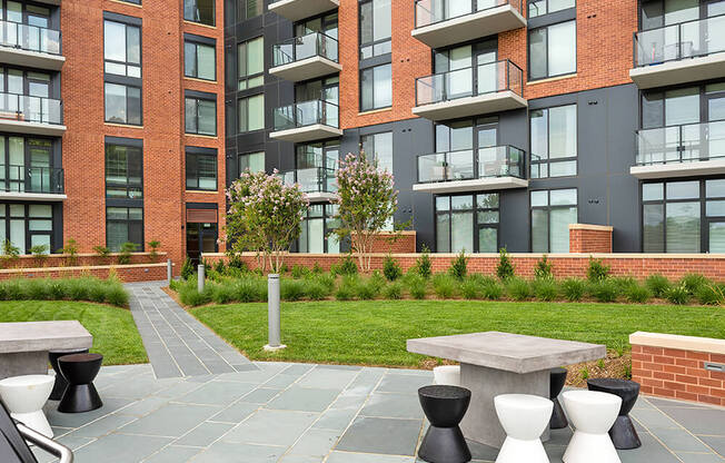 Outdoor common area at Aurora, North Bethesda, MD