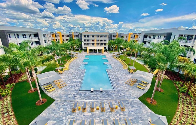 an aerial view of the resort  at Fusion, Florida, 32256