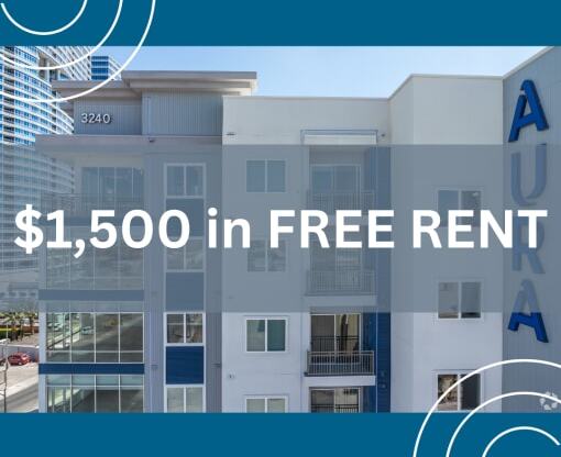 a 1500 in free rent on an apartment building