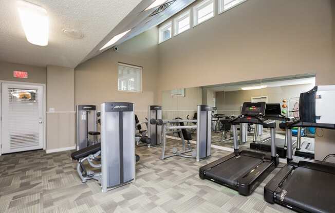 State Of The Art Fitness Center at Lakecrest Apartments, PRG Real Estate Management, South Carolina