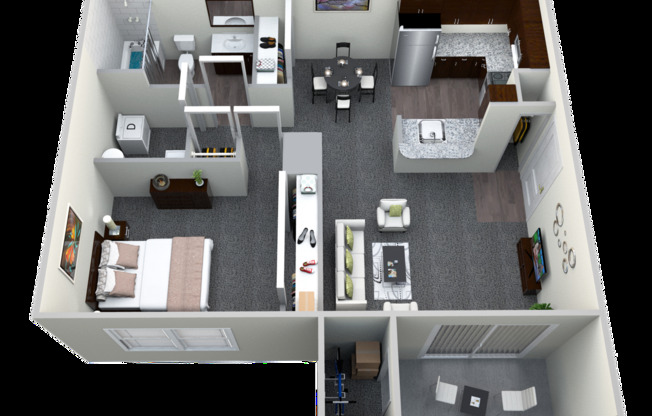 1 bed, 1 bath, 660 sqft, $1,465, Unit 27-3A