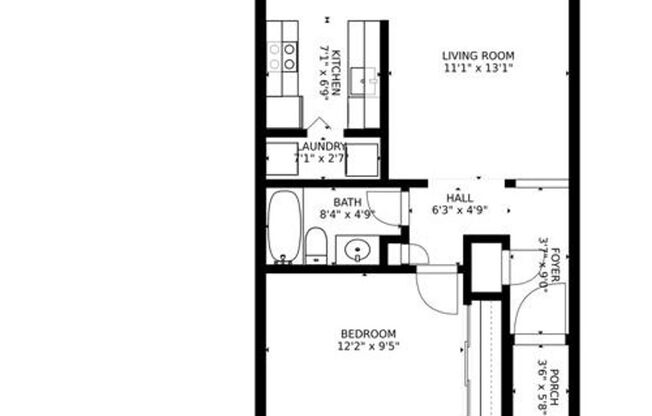 1 bed, 1 bath, 620 sqft, $1,440, Unit 65-303
