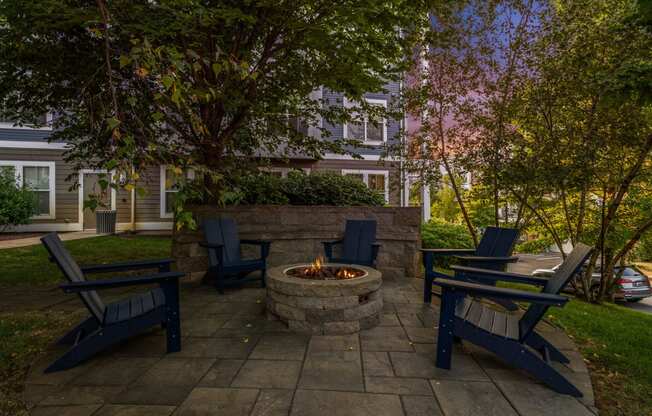 Firepit with seating