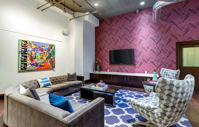 Dominium_Arcade Artist Apartments_Community Lounge Area